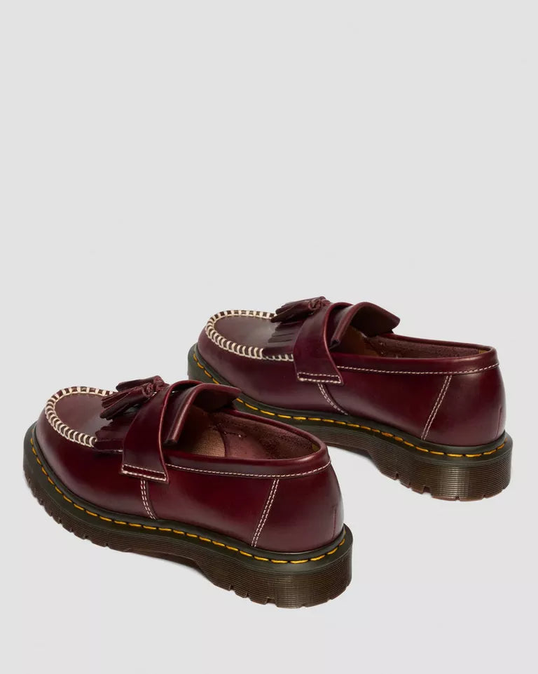 Dr. Martens Adrian Orleans Leather Tassel Loafers  -  Cherry Red — Orleans