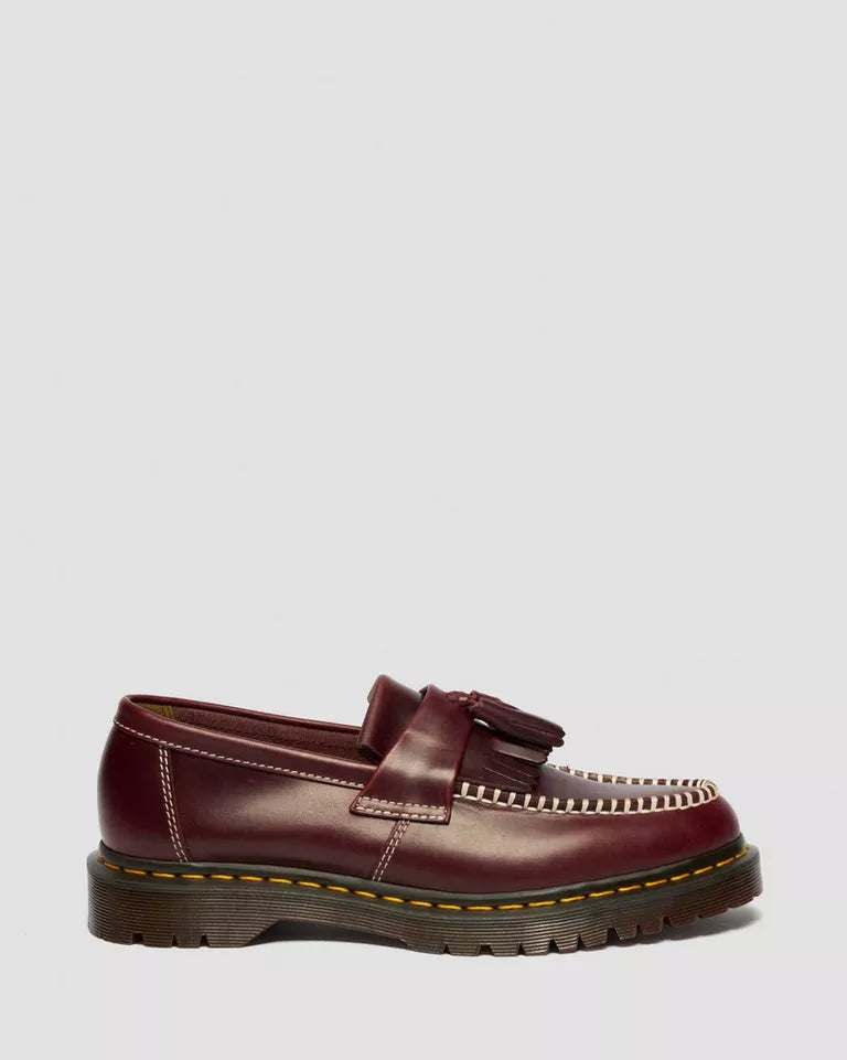 Dr. Martens Adrian Orleans Leather Tassel Loafers  -  Cherry Red — Orleans