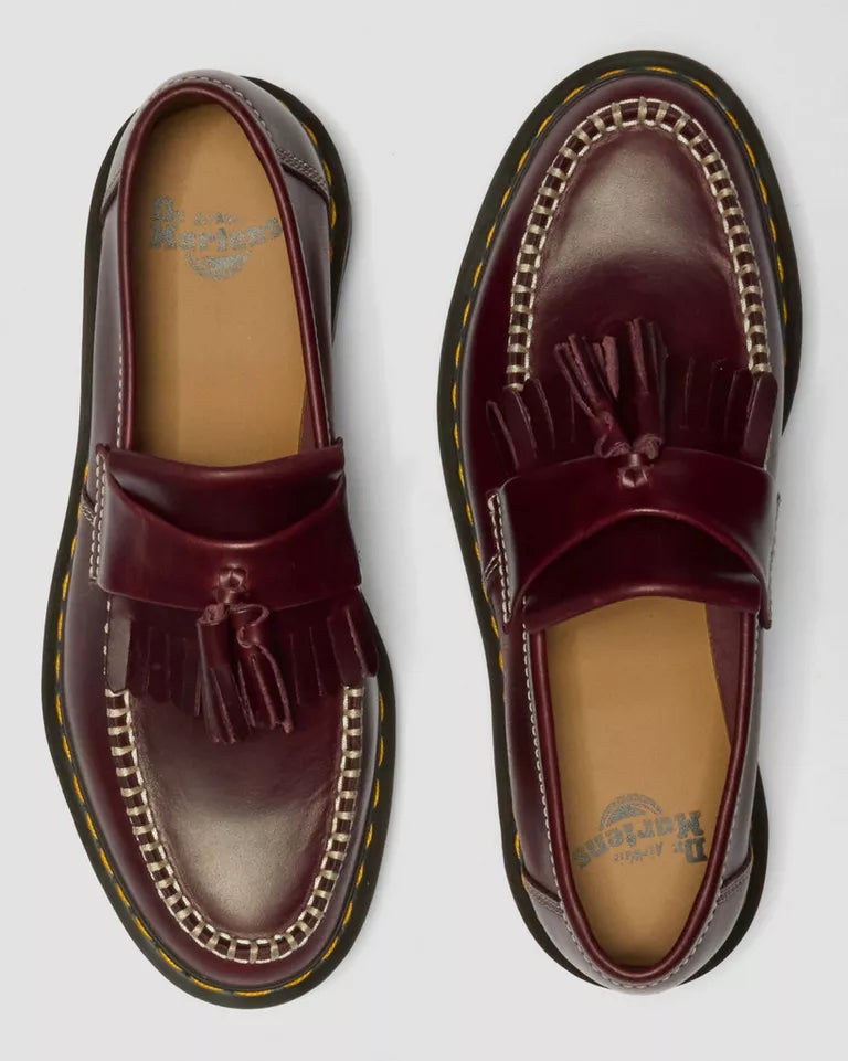 Dr. Martens Adrian Orleans Leather Tassel Loafers  -  Cherry Red — Orleans