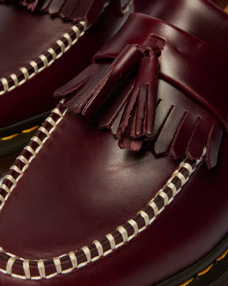 Dr. Martens Adrian Orleans Leather Tassel Loafers  -  Cherry Red — Orleans