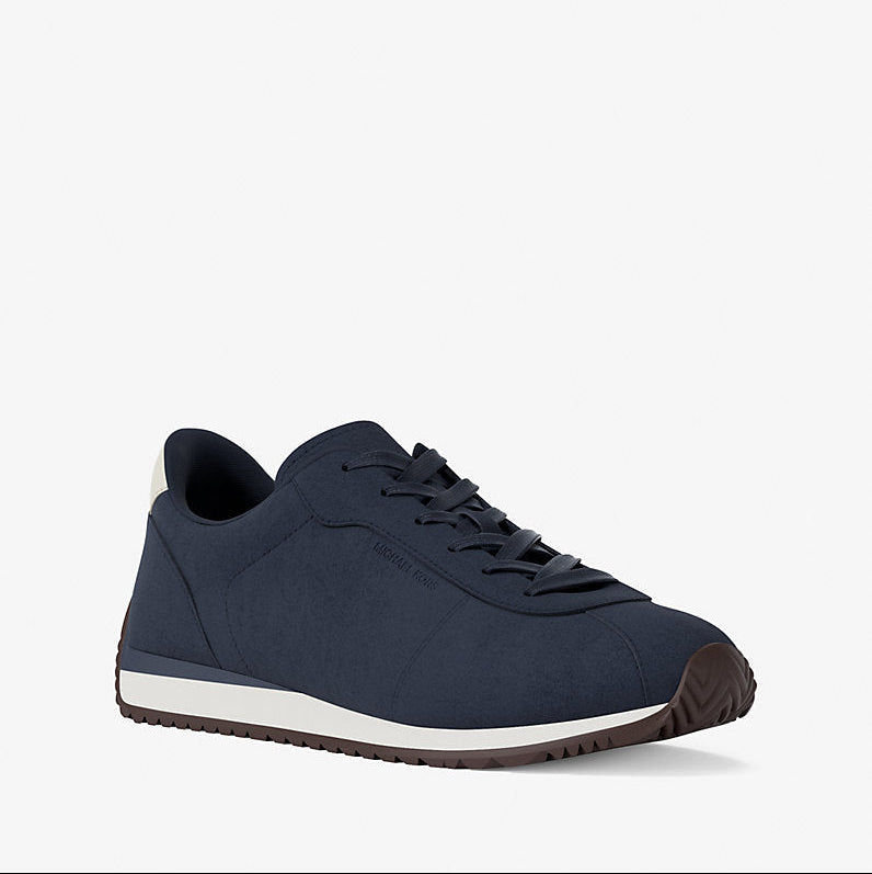 Michael Kors Rhodes Suede Trainer-NAVY