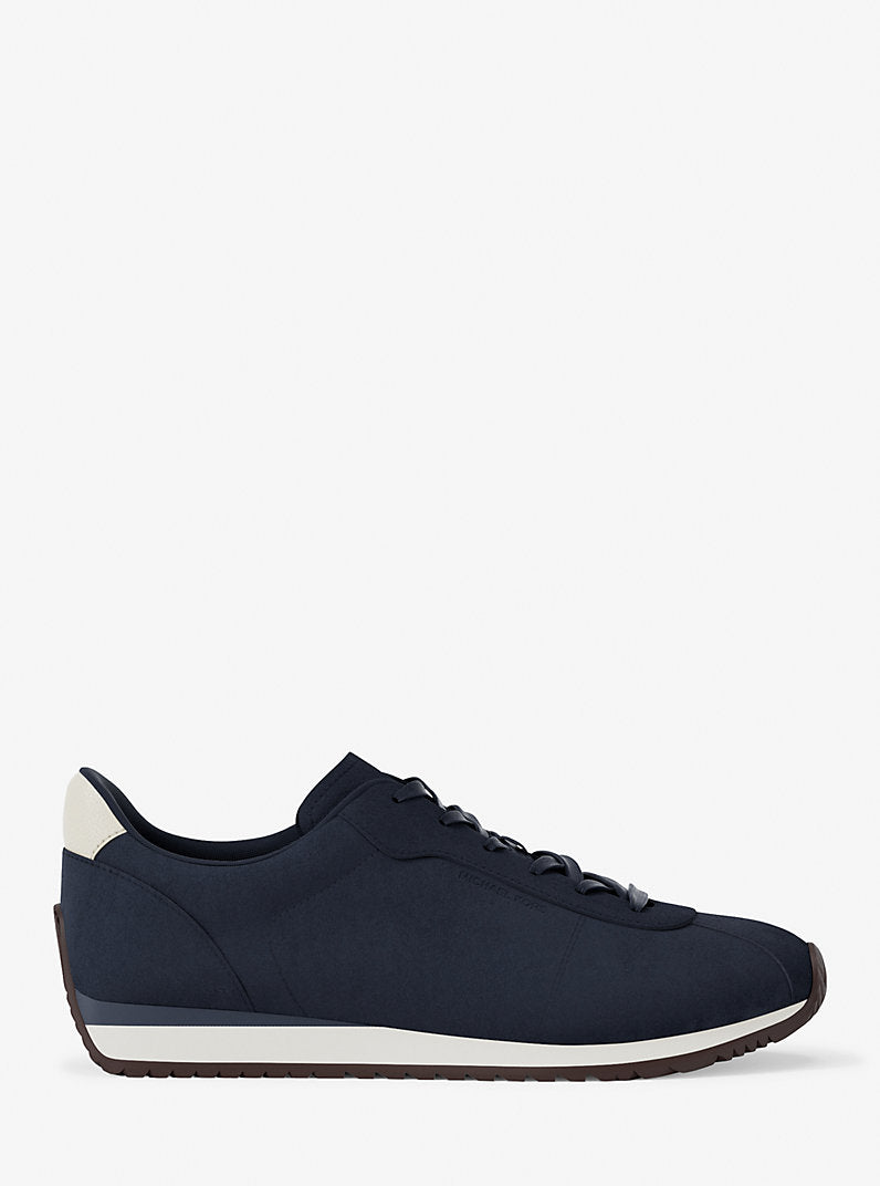 Michael Kors Rhodes Suede Trainer-NAVY