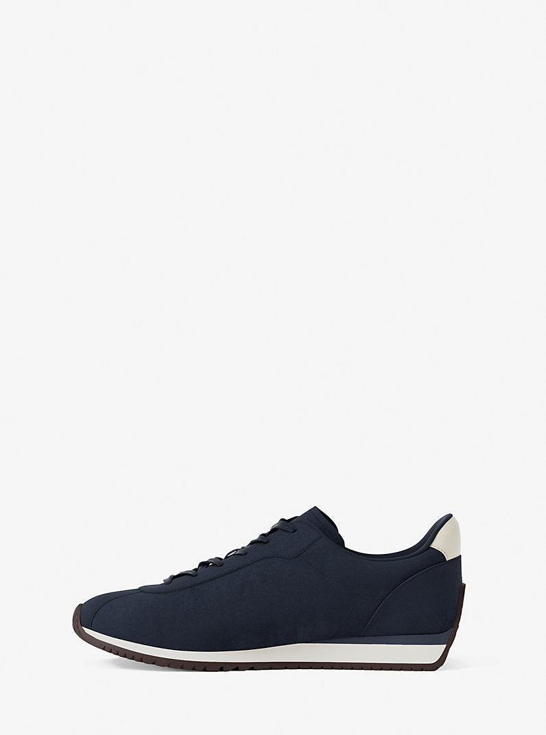 Michael Kors Rhodes Suede Trainer-NAVY