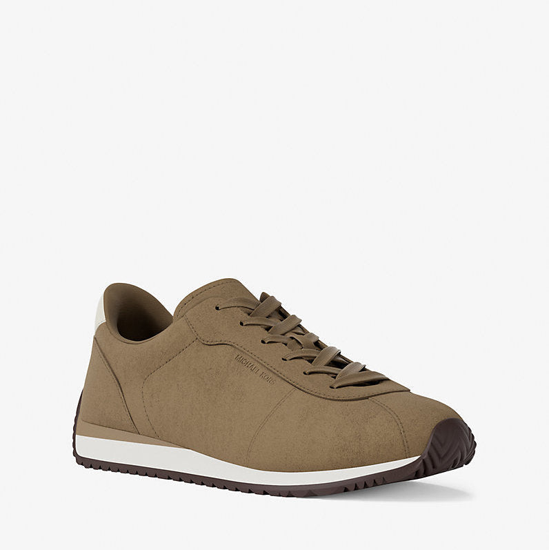 Michael Kors Rhodes Suede Trainer- HUSK