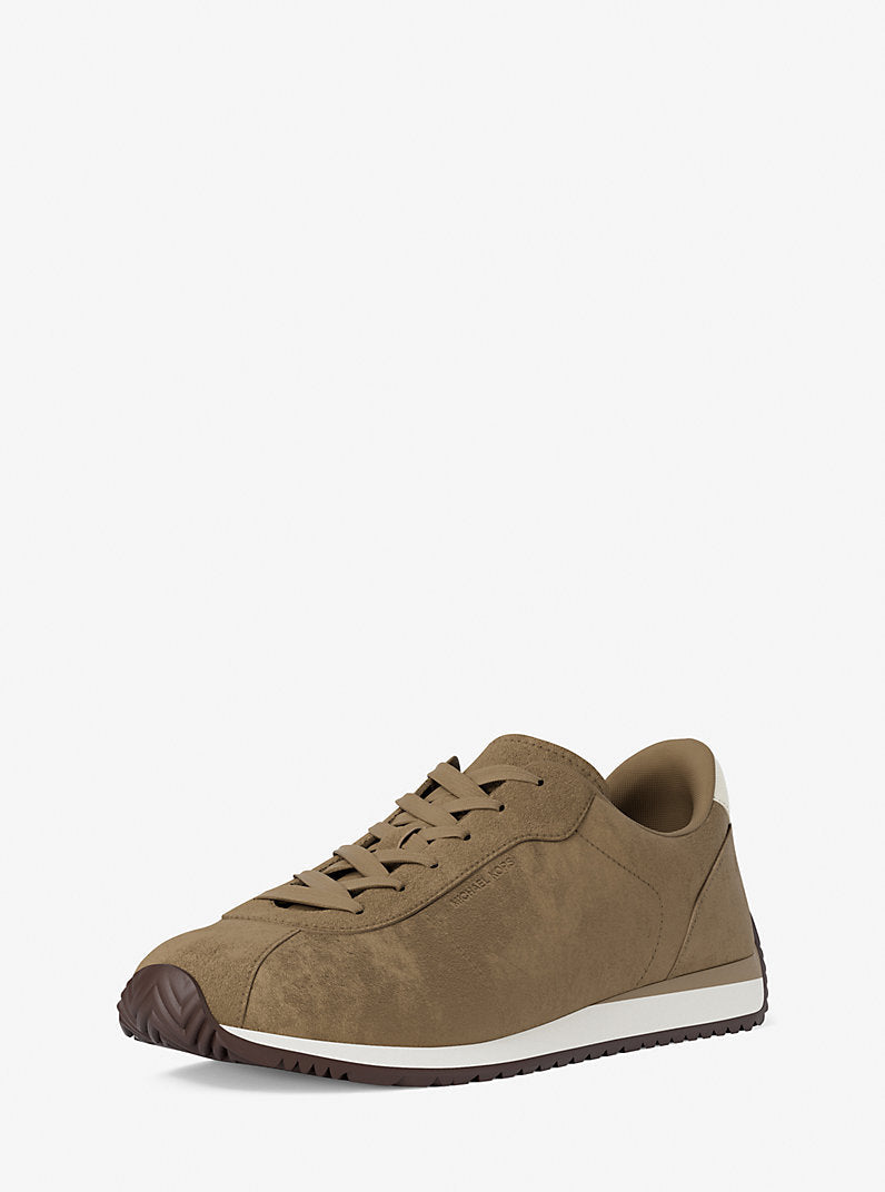 Michael Kors Rhodes Suede Trainer- HUSK