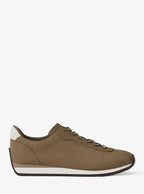 Michael Kors Rhodes Suede Trainer- HUSK