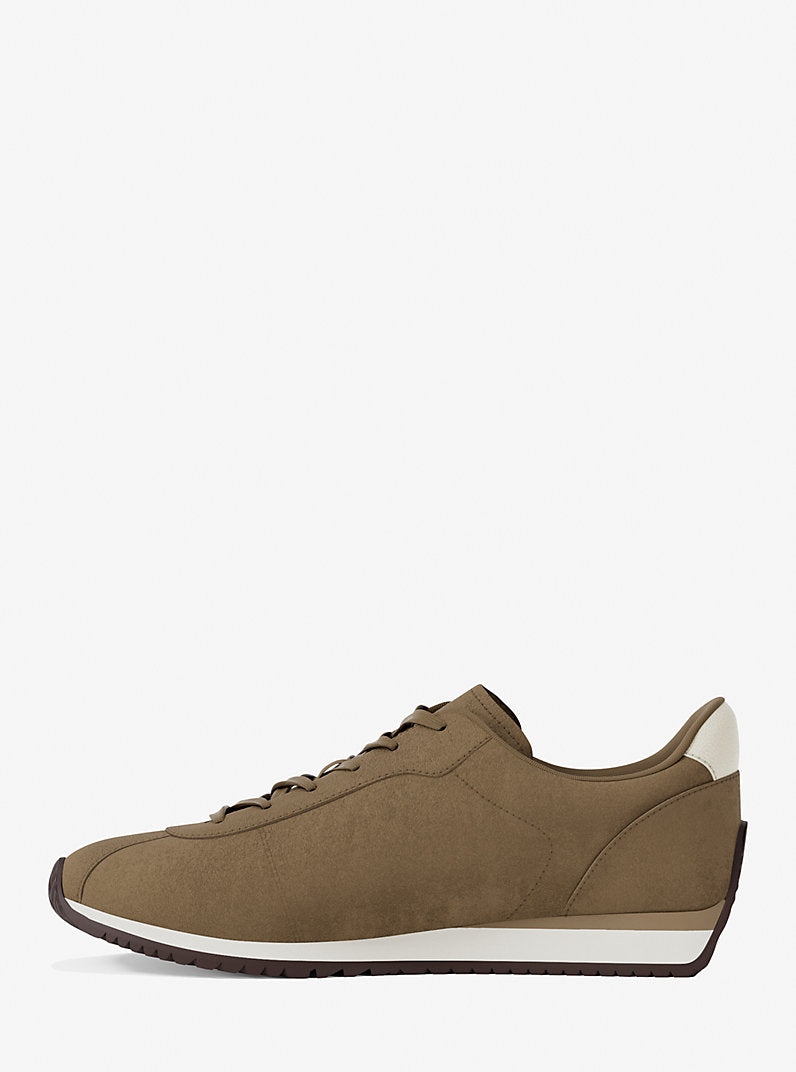 Michael Kors Rhodes Suede Trainer- HUSK