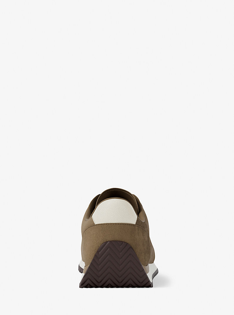 Michael Kors Rhodes Suede Trainer- HUSK
