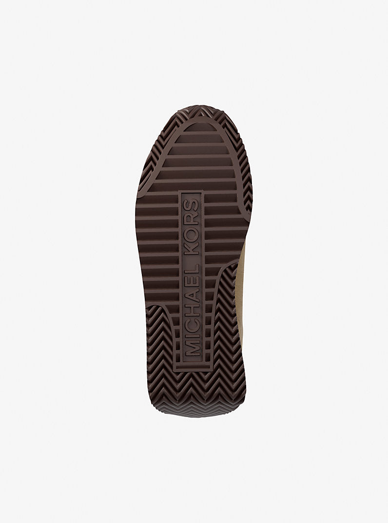 Michael Kors Rhodes Suede Trainer- HUSK