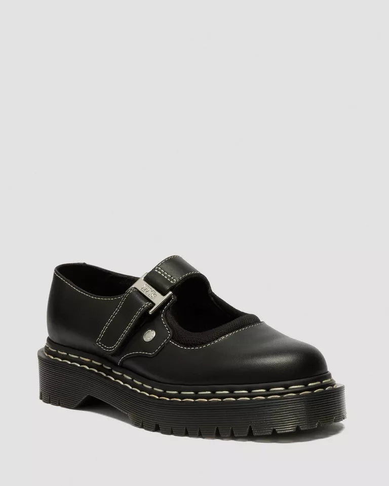 Dr. Martens Mary Jane Bex Double Stitch Leather Shoes  -  Black — Sendal