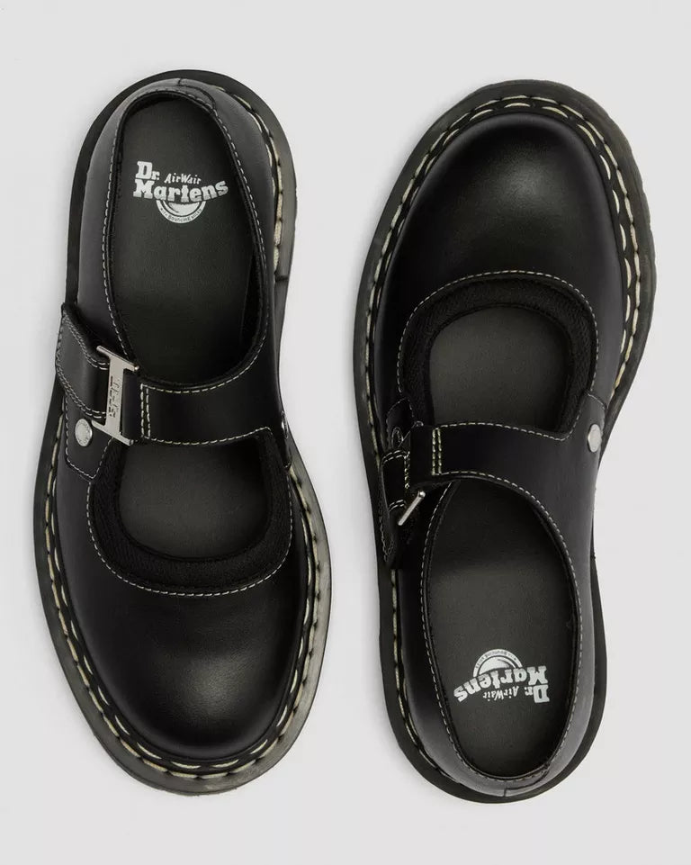 Dr. Martens Mary Jane Bex Double Stitch Leather Shoes  -  Black — Sendal