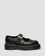 Dr. Martens Mary Jane Bex Double Stitch Leather Shoes  -  Black — Sendal