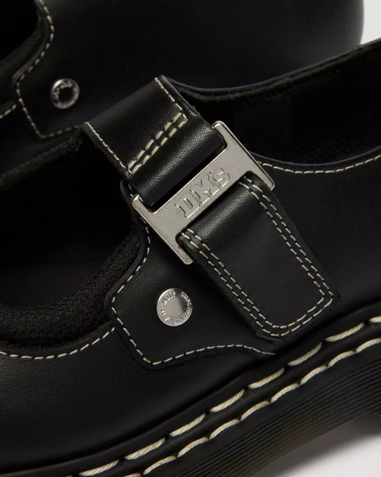Dr. Martens Mary Jane Bex Double Stitch Leather Shoes  -  Black — Sendal