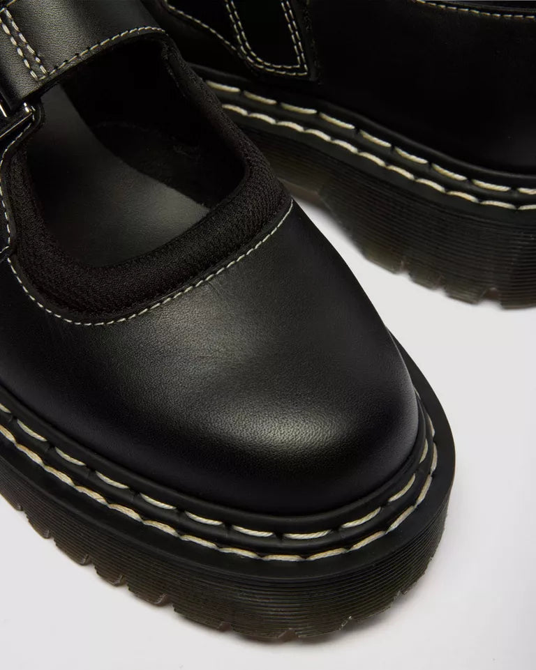 Dr. Martens Mary Jane Bex Double Stitch Leather Shoes  -  Black — Sendal