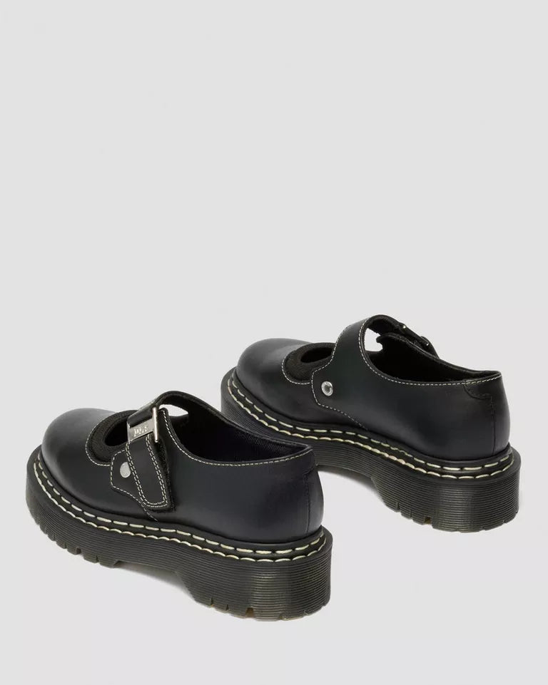 Dr. Martens Mary Jane Bex Double Stitch Leather Shoes  -  Black — Sendal