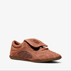 Michael Kors Kyler Suede and Mesh Trainer-LUGGAGE