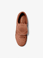 Michael Kors Kyler Suede and Mesh Trainer-LUGGAGE