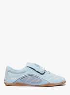 Michael Kors Kyler Suede and Mesh Trainer-CHAMBRAY