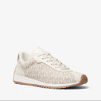 Michael Kors Rhodes Signature Logo Trainer-VANILLA
