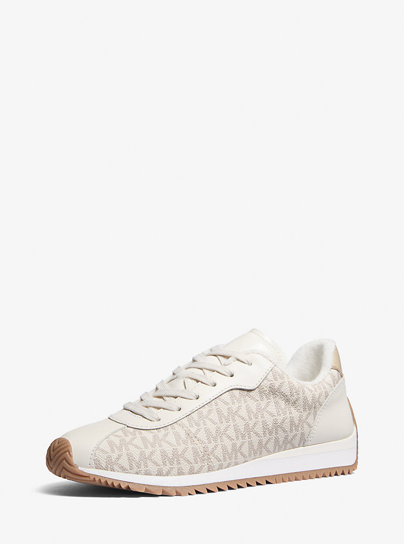 Michael Kors Rhodes Signature Logo Trainer-VANILLA