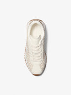 Michael Kors Rhodes Signature Logo Trainer-VANILLA