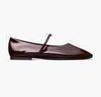 TORY BURCH GEMINI LINK MARY JANE   -  Plum / Silver