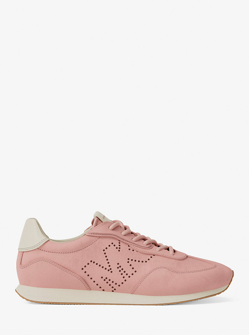 Michael Kors Essex Suede Trainer-POWDER BLUSH