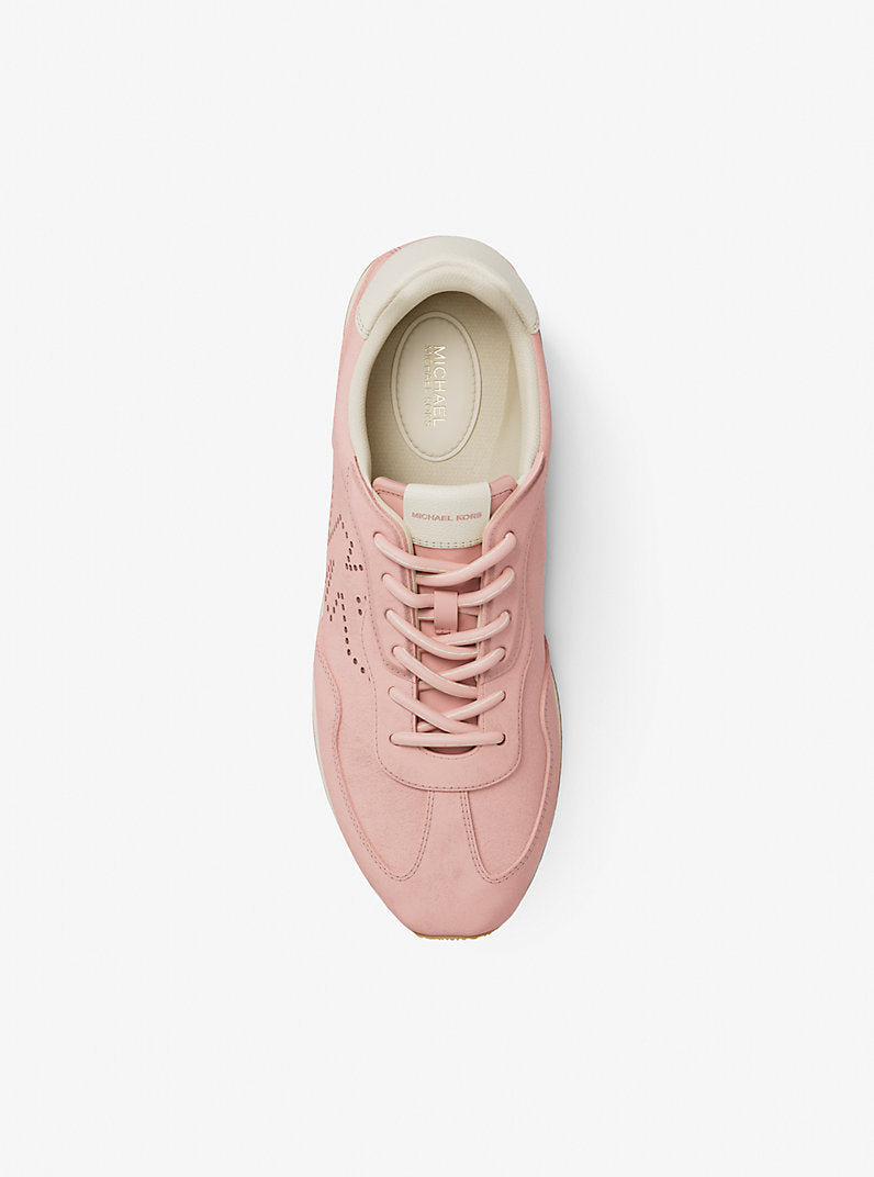 Michael Kors Essex Suede Trainer-POWDER BLUSH