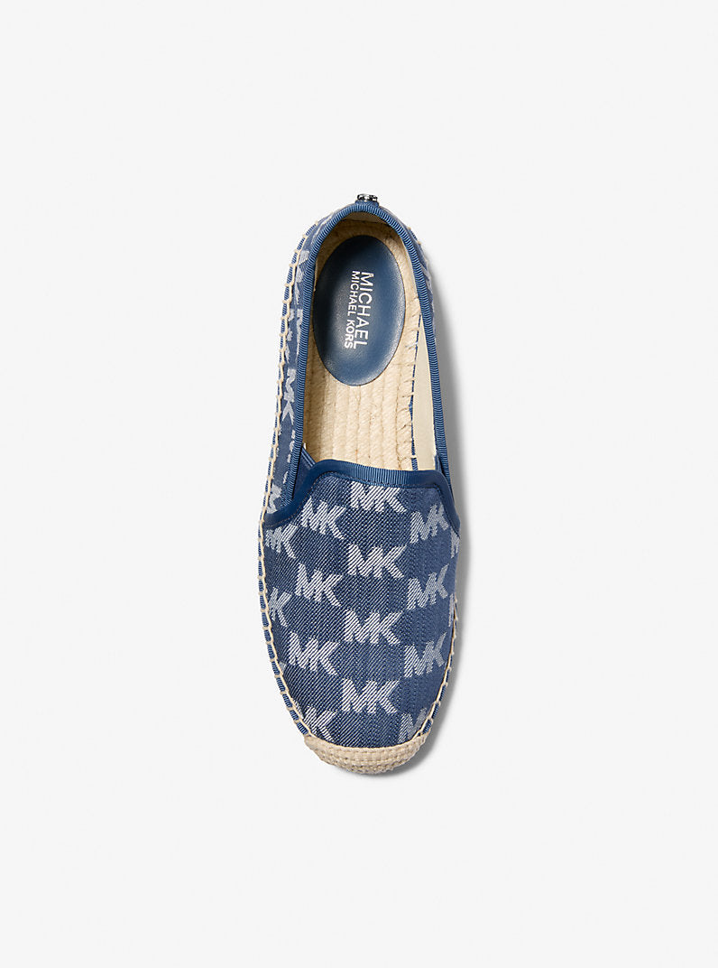Michael Kors Hastings Logo Jacquard Espadrille- MEDIUM BLUE WASH