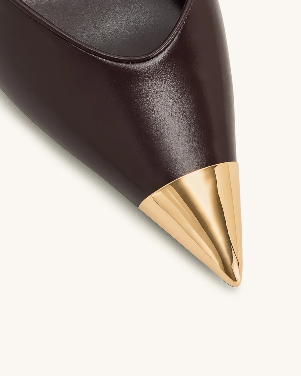 JW PEI Savannah Gold Tipped Slingback Pumps - Burgundy