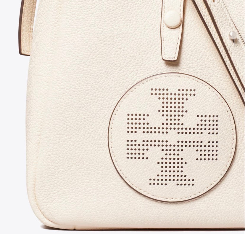 TORY BURCH MILLER SWING CROSSBODY BAG  -  light cream
