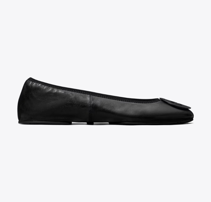 TORY BURCH REVA TRAVEL BALLET  -  Perfect Black