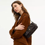 Coach Etta Small Flap Shoulder Bag  -  Gold/Maple