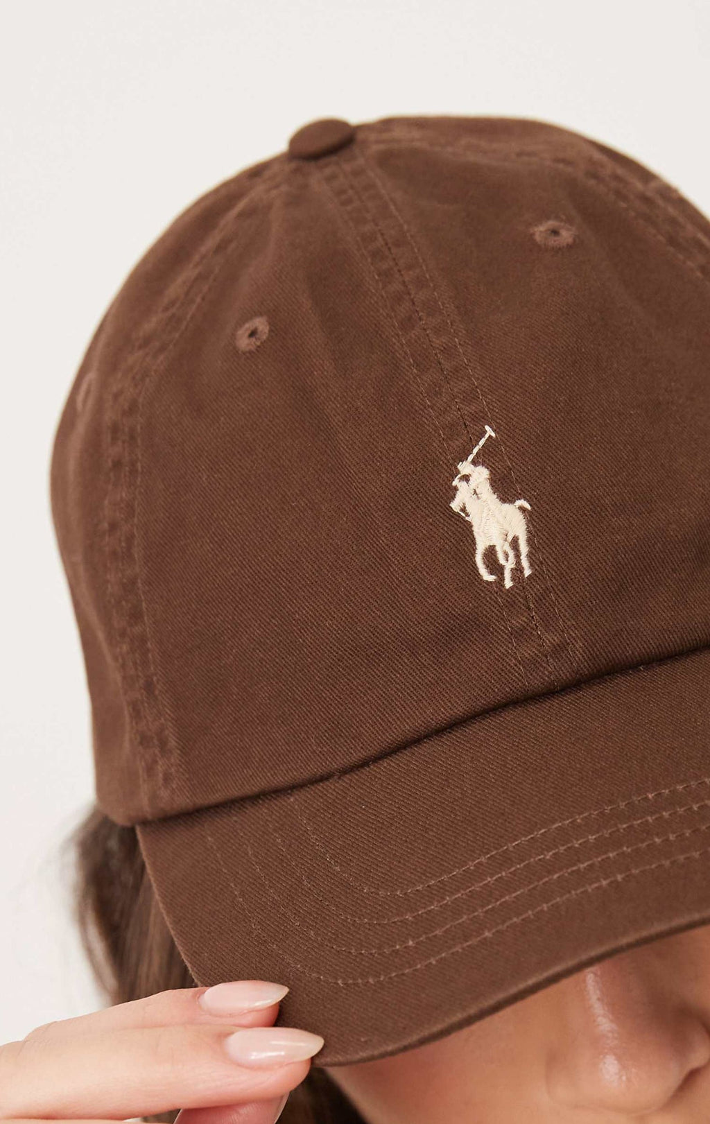 Ralph Lauren The Iconic Cotton Chino Ball Cap  -  Cooper Brown - Hemen Teslimde