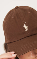 Ralph Lauren The Iconic Cotton Chino Ball Cap  -  Cooper Brown - Hemen Teslimde