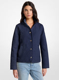 Michael Kors Quilted Logo Jacket-MIDNIGHTBLUE