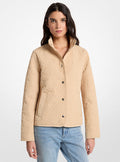 Michael Kors Quilted Logo Jacket-BUFF