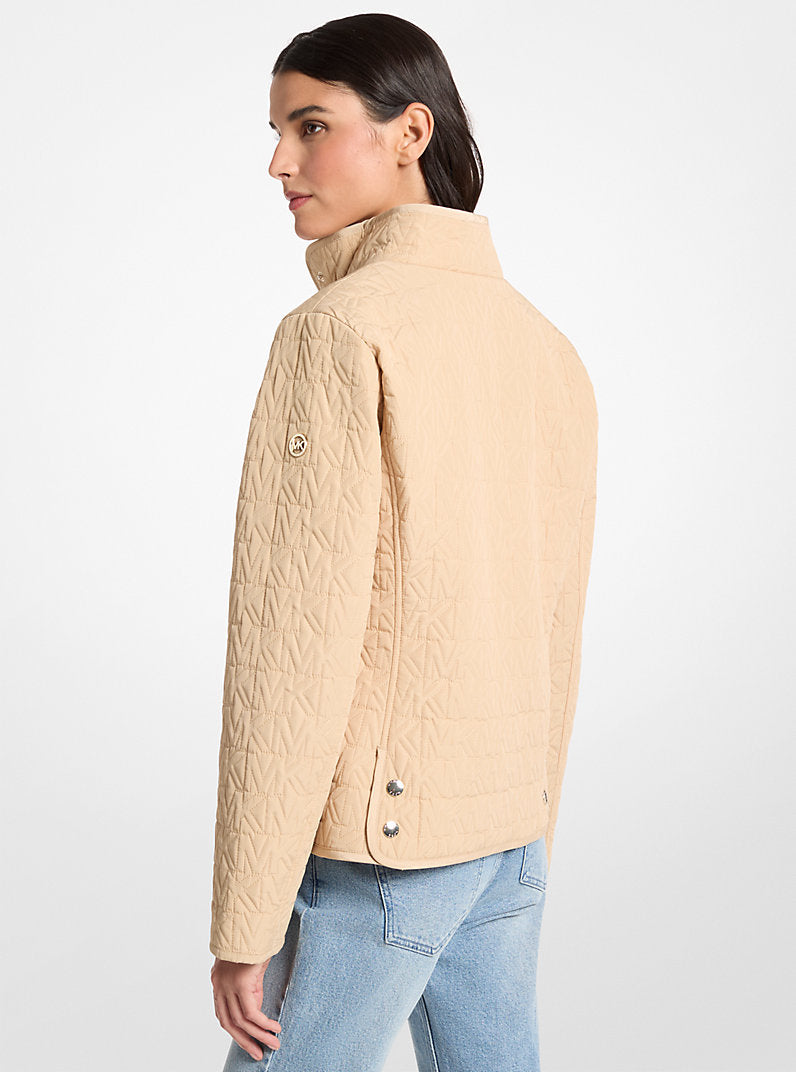 Michael Kors Quilted Logo Jacket-BUFF