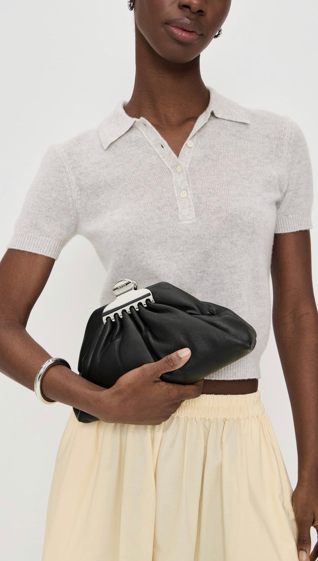 Marc Jacobs The Glam Small Clutch  -  Black