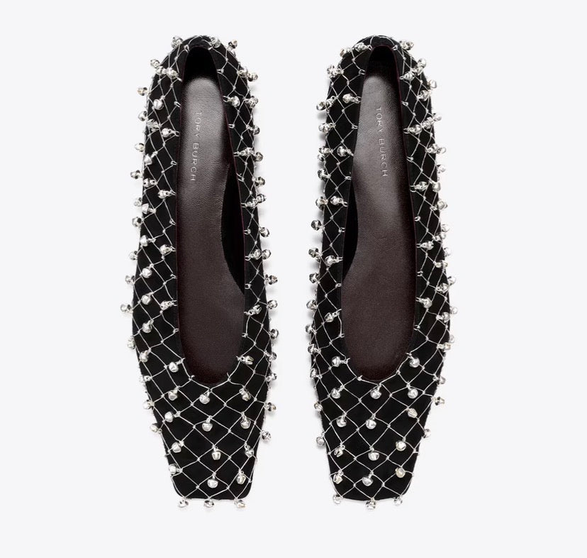 TORY BURCH BELL FLAT   -  Perfect Black