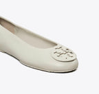 TORY BURCH REVA TRAVEL BALLET  -  DOVE GRAY