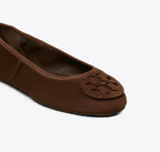 TORY BURCH REVA TRAVEL BALLET  -  Dark Cocoa