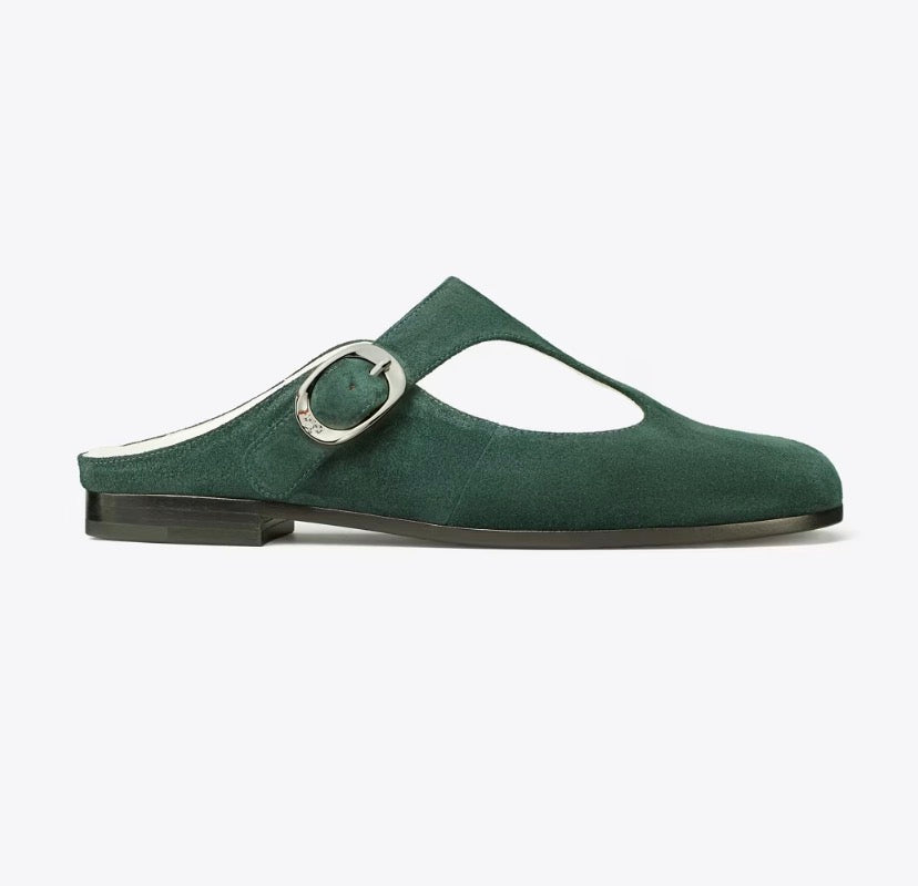 TORY BURCH VIOLET T-STRAP MULE   -  Warm Teal