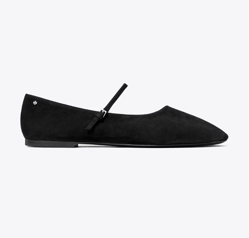 TORY BURCH MARY JANE BALLET  -   Black