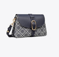 TORY BURCH T MONOGRAM SOFT SMALL SHOULDER BAG  -  tory navy