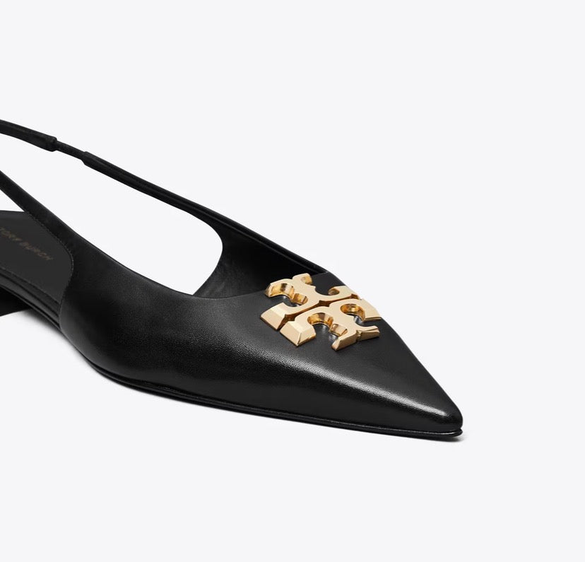 TORY BURCH ELEANOR SLINGBACK FLAT   -  Perfect Black