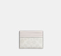 Coach Card Case In Signature -Signature /Chalk/White
