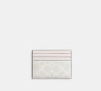 Coach Card Case In Signature -Signature /Chalk/White