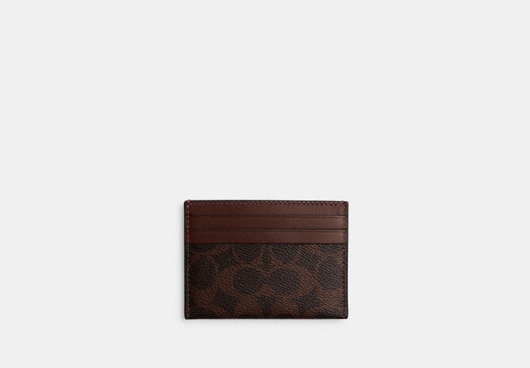Coach Card Case In Signature -Signature /Maple