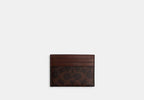 Coach Card Case In Signature -Signature /Maple